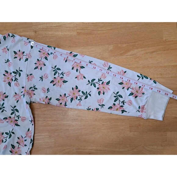 Draper James Womens Sweatshirt 2XL Natalie Magnolia Floral Long Sleeve Boxy - Picture 5 of 9
